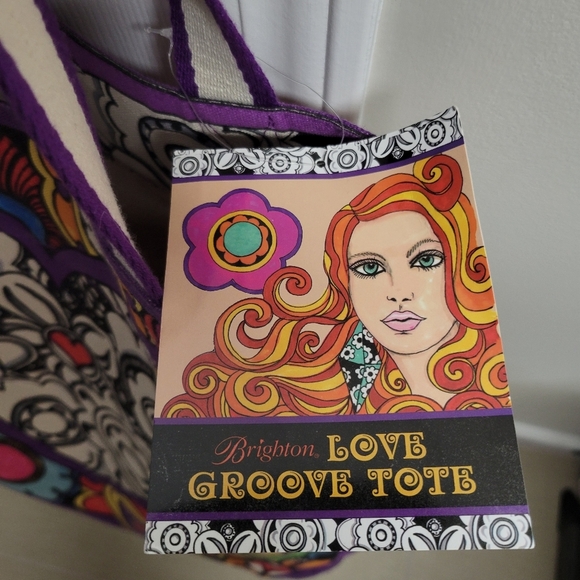 Brighton NWT  Love Groove ll Canvas Tote - Picture 4 of 16